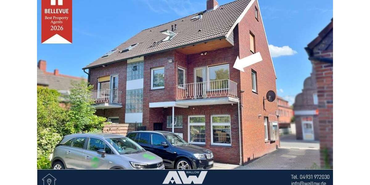 Etagenwohnung Norden - 3 Zimmer, 80 m&sup2;, 545&euro; | Angebot:27285850