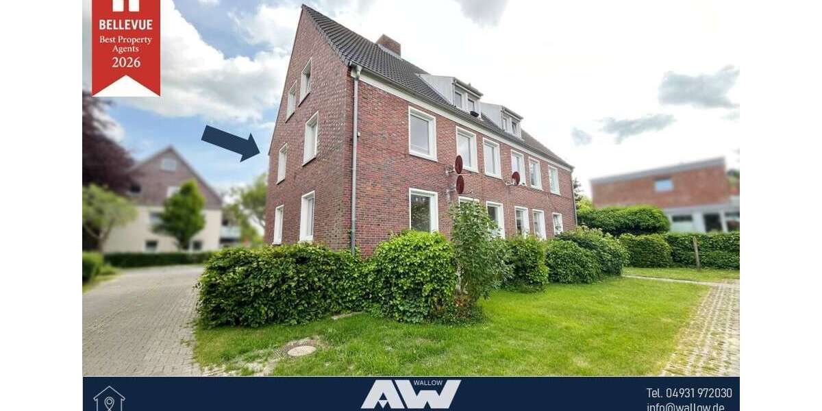 Etagenwohnung Norden - 3 Zimmer, 55 m&sup2;, 470&euro; | Angebot:27316990